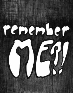 Remember Me?! poster created by Hali Linn for Dan Gordon, Playwright